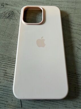 Apple Silicone iPhone Case - Light Pink-14 Pro Max